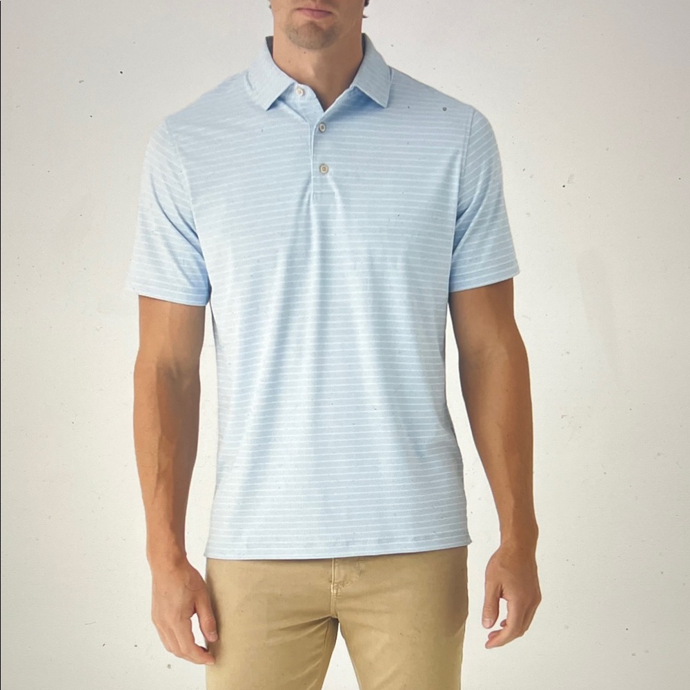 Sun Day Red men’s Heritage stripe polo